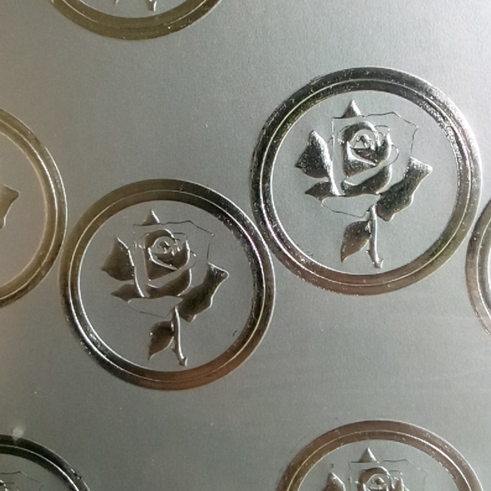 69 Seals Rose Silver Foil